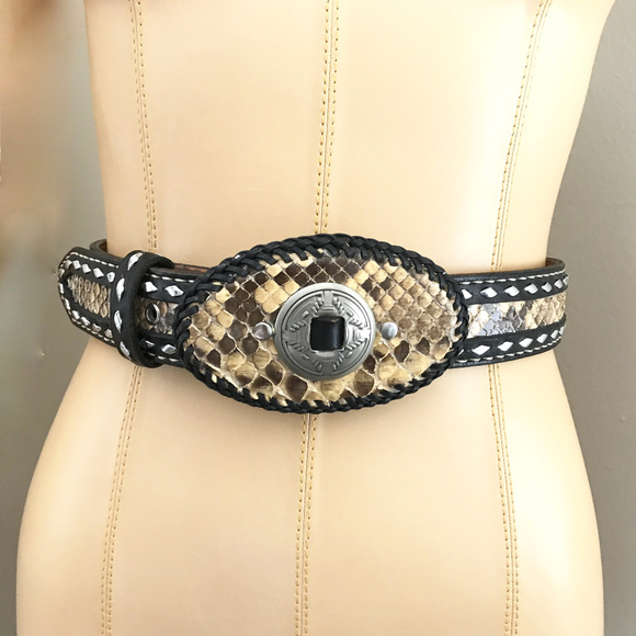 Hand made Accessories - Hand made western Rattlesnake belt